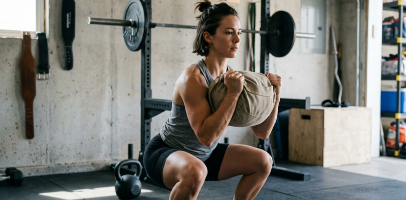 Row Squat Armwork